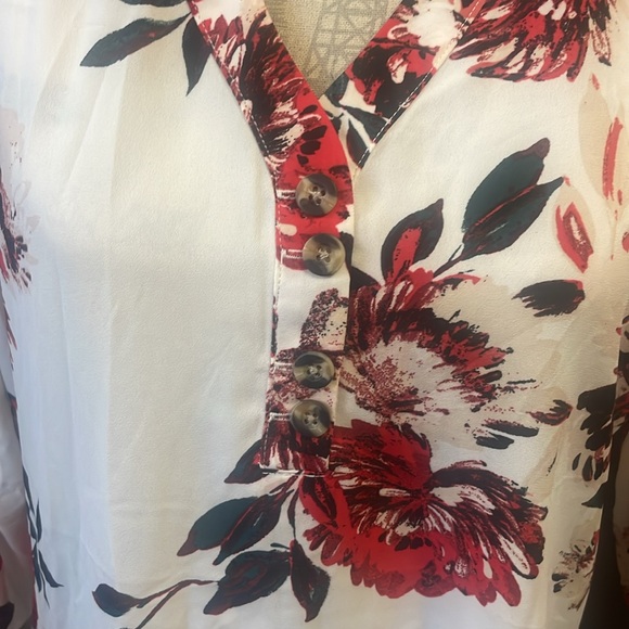 Maurice’s Floral Dress Shirt NWT - Picture 3 of 6
